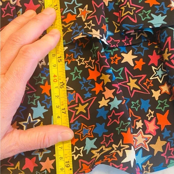 Jcrew kaleidoscope star tiered mini skirt. Sz 0 - Picture 5 of 6